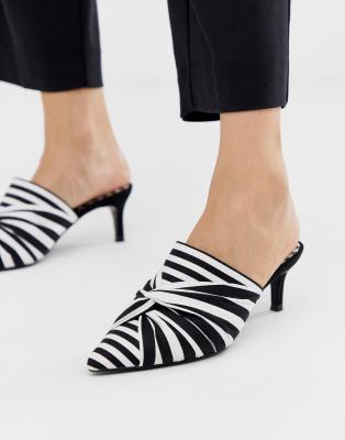 asos heeled mules