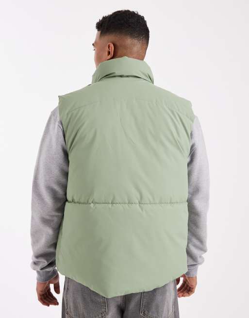 ASOS DESIGN – Salviagrön pufferväst, 3 av 5