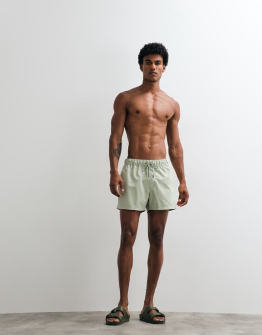 ASOS DESIGN – Salviagröna, korta badshorts, 2 av 5