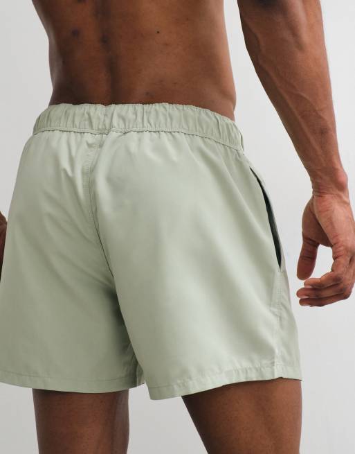 ASOS DESIGN – Salviagröna, korta badshorts, 5 av 5