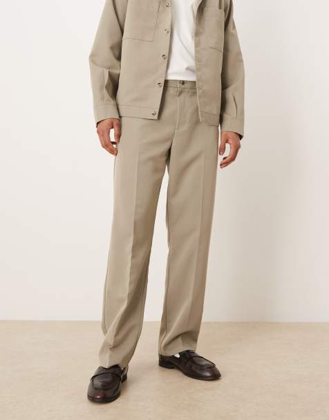 ASOS DESIGN - Salviegrønne elegante bukser med lige ben - Del af sæt - view 1