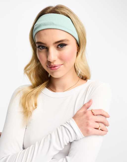 ASOS DESIGN - Salviegrønt hårbånd i jersey med ribbet design, 4 af 4