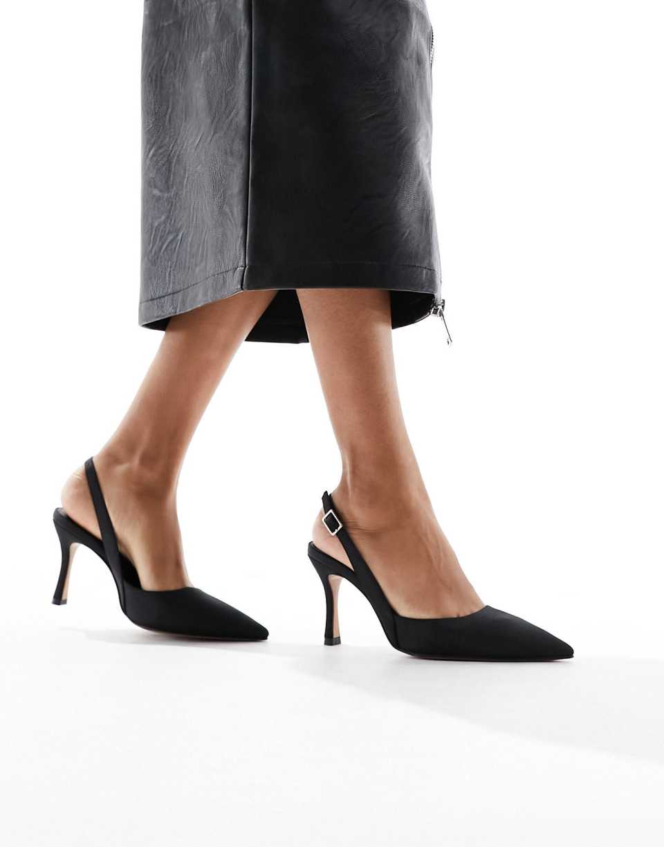 Slingback stiletto Heels