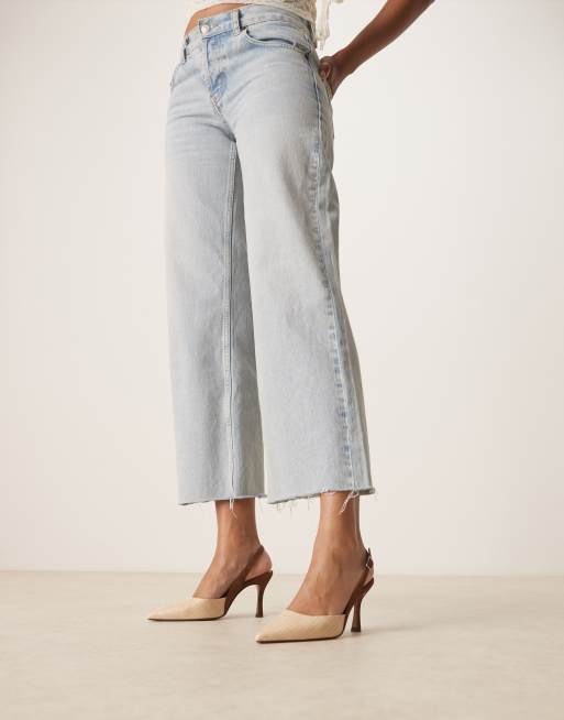 ASOS DESIGN Samber 2 slingback stiletto heels in natural and chocolate