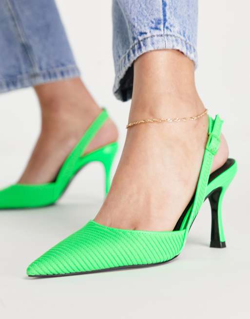 Asos neon outlet heels