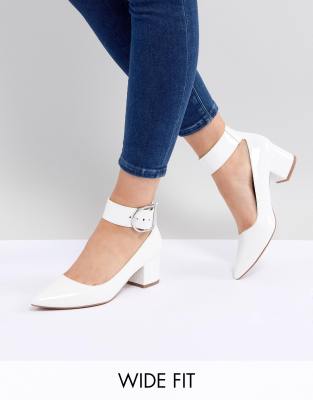 asos wide fit clear heels