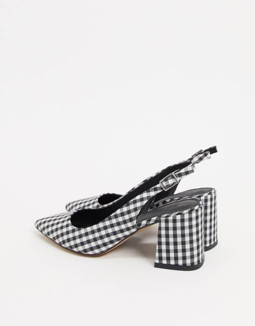 Black and sale white gingham shoes