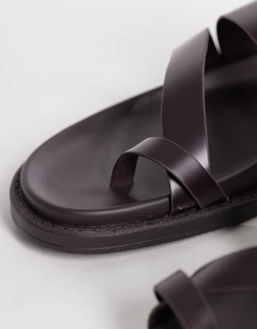 ASOS DESIGN - Sandalen met gekruiste banden in wijn, 3 van 4