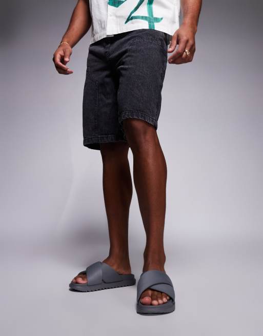 ASOS DESIGN - Sandalen met gewatteerde gekruiste banden in grijs, 2 van 4