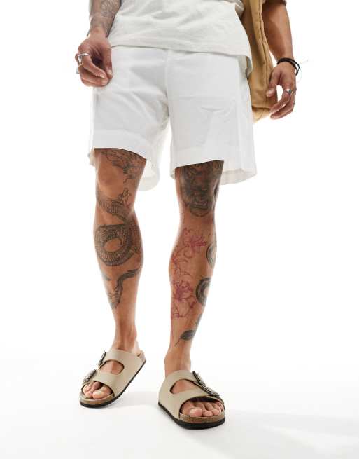 ASOS DESIGN - Sandalen van imitatiesuède met twee bandjes in stone, 4 van 4