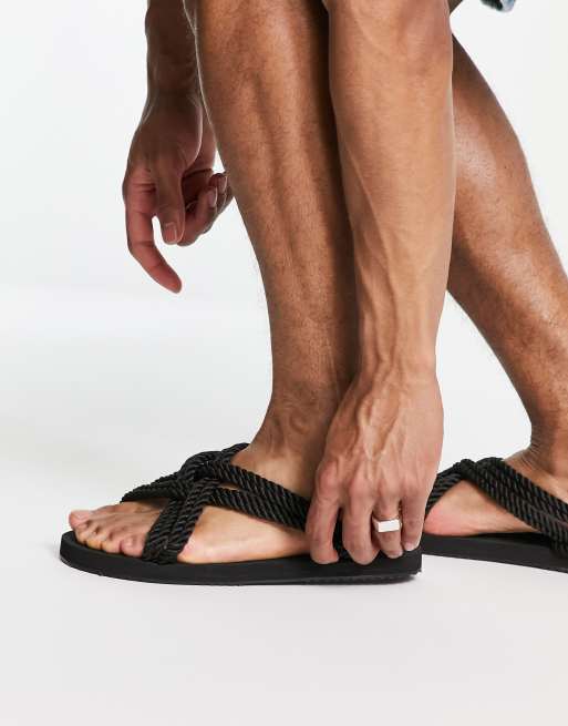 Sandalen met touw hotsell