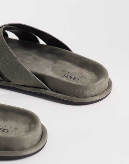 ASOS DESIGN - Sandales à brides croisées - Anthracite, 3 de 4