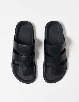 ASOS DESIGN - Sandales classiques à brides - Noir