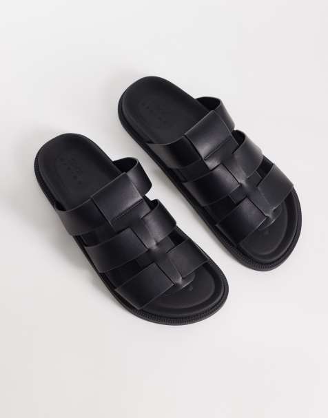 ASOS DESIGN - Sandali classici neri con fascette - view 1