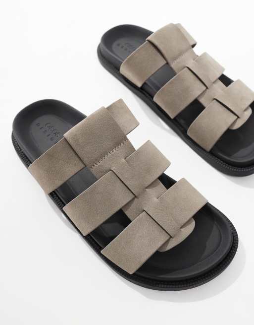 ASOS DESIGN - Sandali grigi con fascette incrociate, 3 di 4