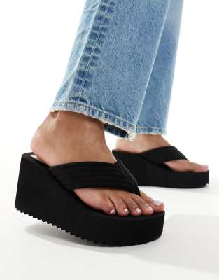 Infradito Da Donna Con Tacco A Zeppa Ulticolore - Foto 5