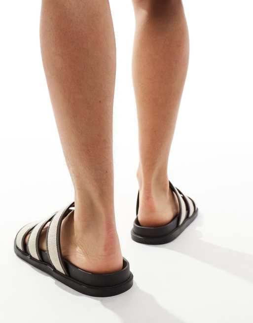 Sandali fascia incrociata shop