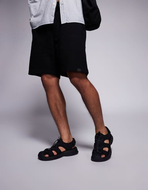 ASOS DESIGN - Sandali stile pescatore tecnici neri, 3 di 4