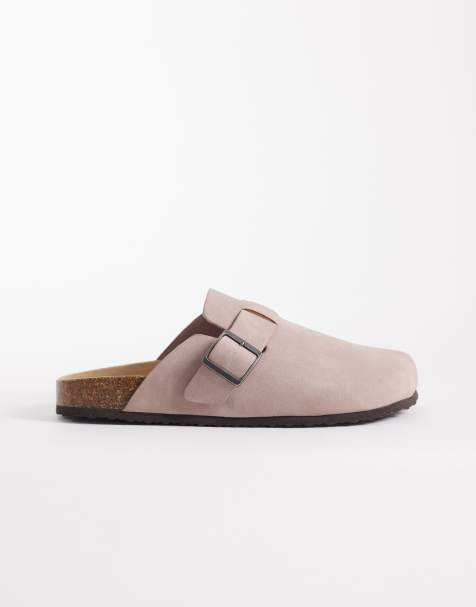 ASOS DESIGN - Sandali stile sabot rosa chiaro con suola in sughero - view 1