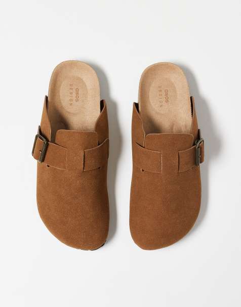 ASOS DESIGN - Sandali stile zoccolo color cuoio con suola in sughero - view 1