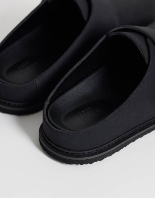 ASOS DESIGN - Sandalias negras estilo mules con hebilla, 4 de 4