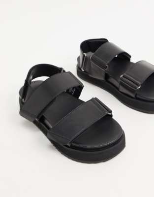 asos black sandals