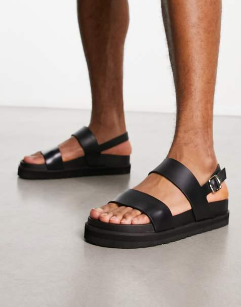 Mens designer leather sandals clearance uk