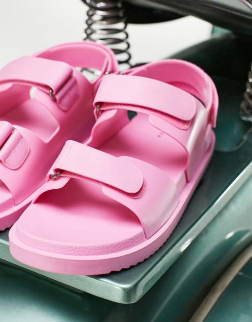 ASOS DESIGN sandals in pink