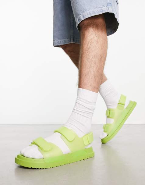 ASOS DESIGN sandals in yellow translucent - view 1