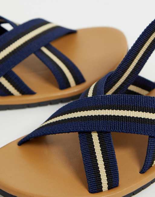 Asos cheap navy sandals