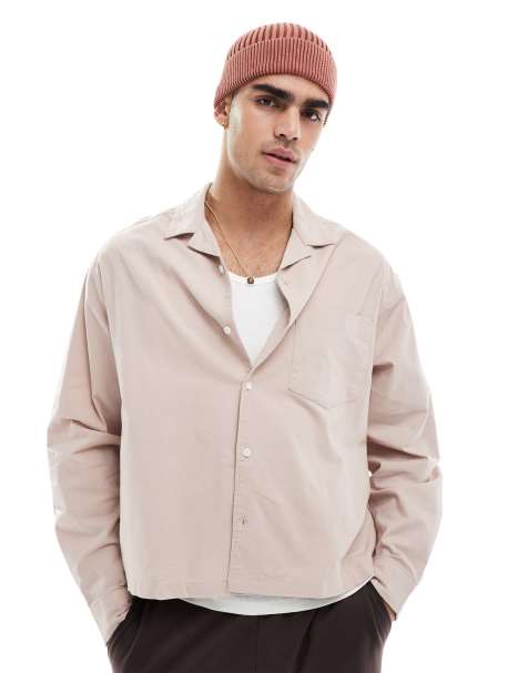 ASOS DESIGN – Sandfärgad oxfordskjorta i oversize med boxig passform - view 1