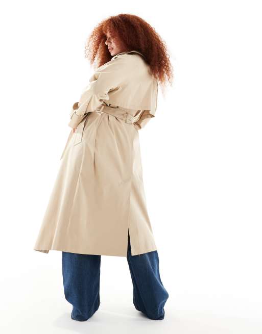 Asos design fashion longline trench coat