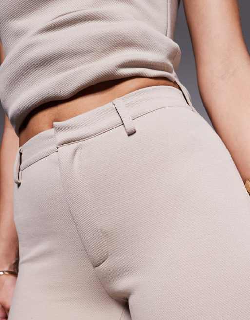ASOS DESIGN – Sandfärgade byxor i jerseytwill med smal och utsvängd design, del av set, 5 av 5