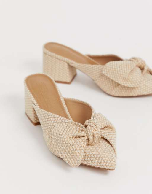 Asos best sale bow mules