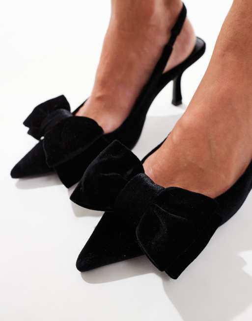 Asos fashion velvet heels