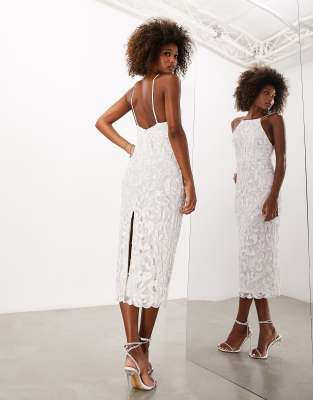 Midi white deals dress for wedding