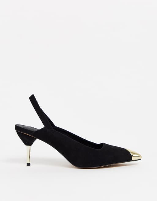 Asos black 2025 kitten heels