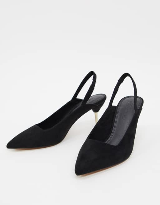 Asos black kitten on sale heels