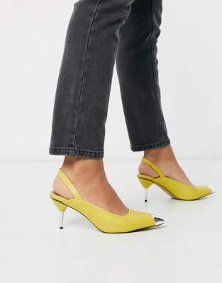 asos yellow heels