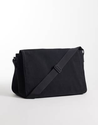 Asos Design Satchel Crossbody Bag In Black