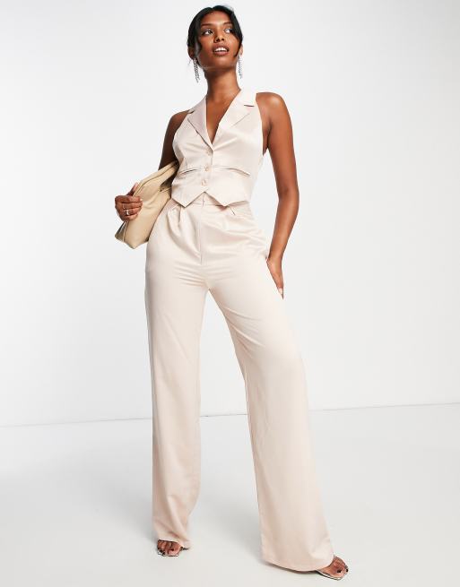 Asos store satin jumpsuit