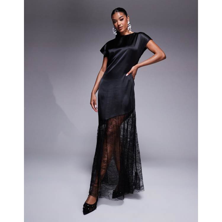 white lace top pleated midi dress self-portrait Women's Lace Collared Midi Dress - White