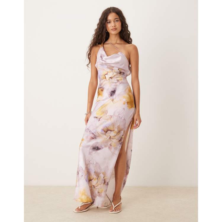 最終値下げ　Monotone Floral Slit Sleeve Dress Dokotoo Maxi Dresses for Women 2025 Boho Floral Printed Long