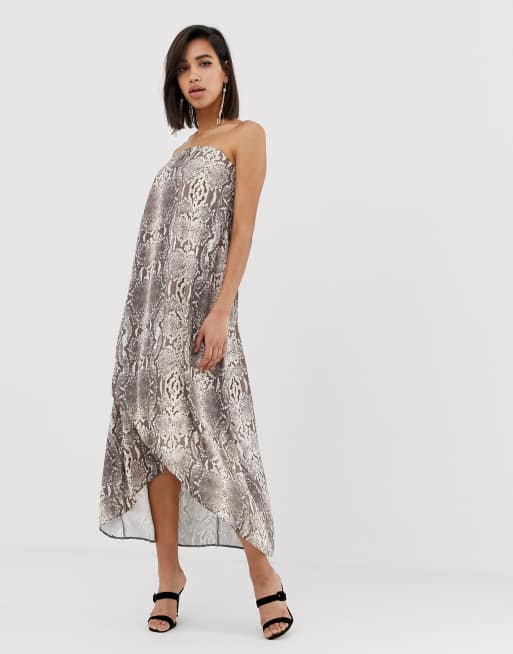 Snakeskin cheap dress asos