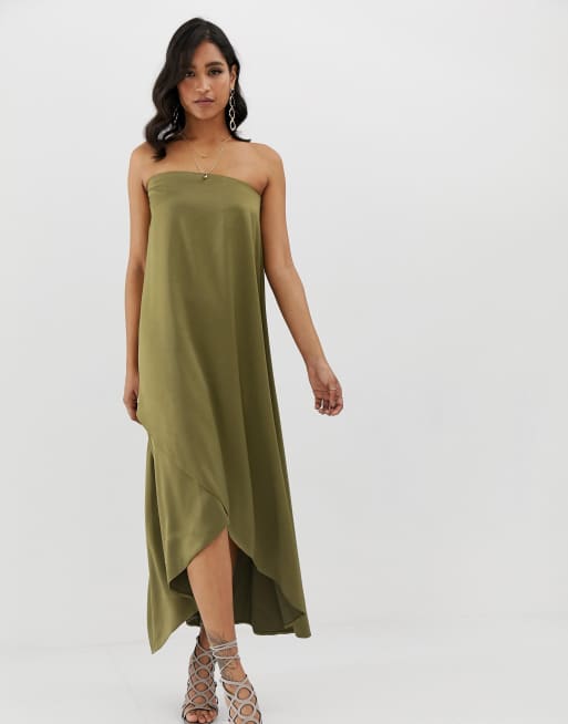 Asos bandeau maxi clearance dress