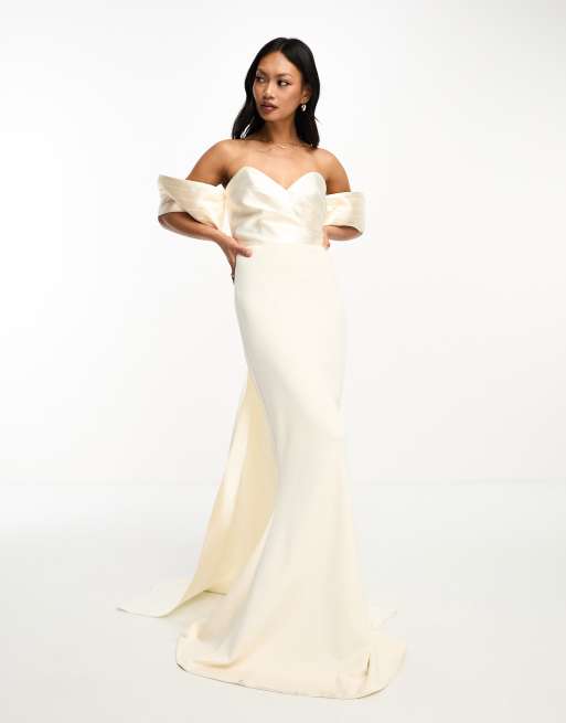 Off shoulder hotsell bodycon maxi dress