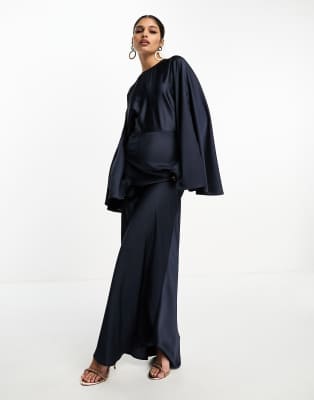 asos design satin batwing bias cut maxi dress ASOS Design - Maxi Dress - Women - Polyester - 8 US