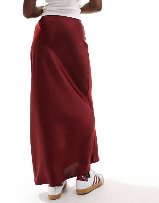 Burgundy skirt asos hotsell