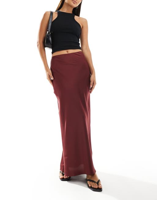 Burgundy skirt asos hotsell