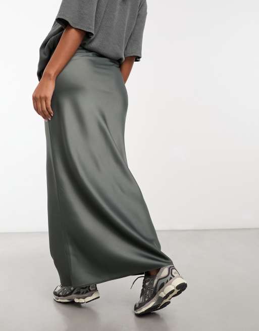 Satin maxi shop skirt asos